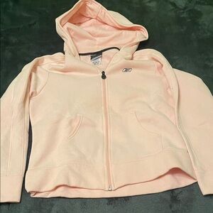 Reebok Women’s Pale Pink Full-Zip Hoodie Jacket